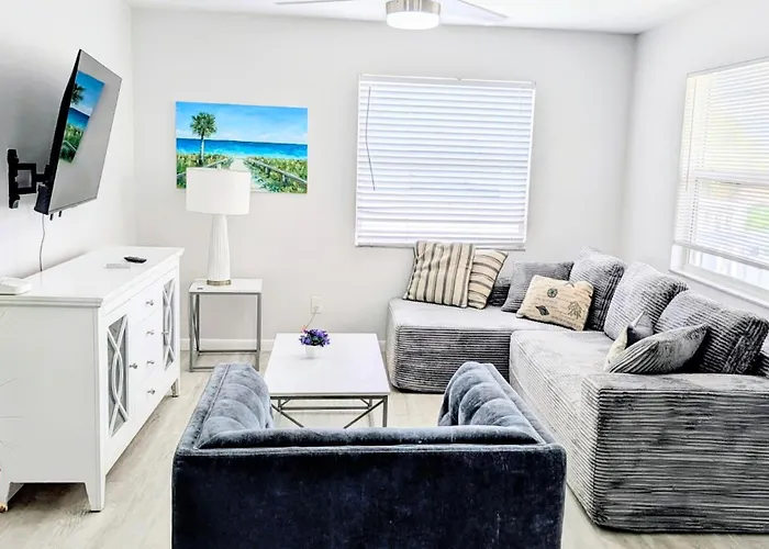 Appartement 2bd 2ba Sandy E 3mins To Beachpool!
